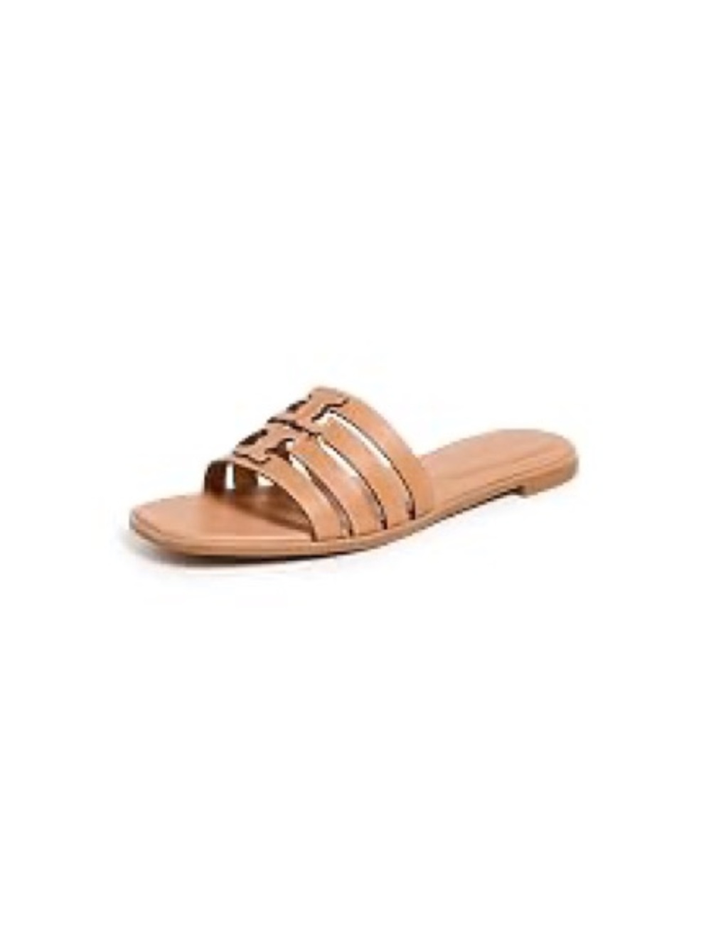 Tory Burch Women's Ines Cage Slides, Camello/Camello, 6.5 Medium US